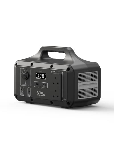 VDL Portable Power Station 800W/510Wh, Lightweight Li-ion Battery Backup