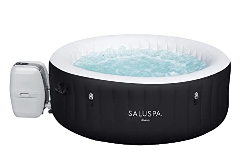 Bestway Miami SaluSpa 2 to 4 Person Inflatable Round Outdoor Hot Tub Spa with 140 Soothing AirJets