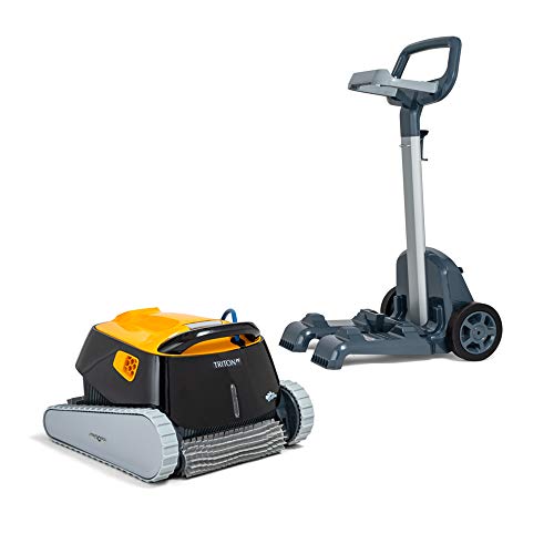 Dolphin Triton PS Robotic Pool Vacuum Cleaner with Universal Caddy for Pool Cleaning