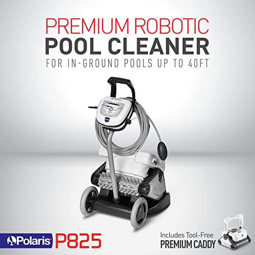 Polaris P825 Sport Robotic Pool Cleaner, Automatic Vacuum for InGround Pools up to 40ft