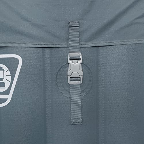 Coleman 15442-BW SaluSpa 4 Person Portable Inflatable Outdoor Square Hot Tub Spa with 114 Air Jets