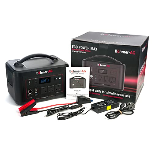 Böhmer-AG EcoPower Max Portable Power Station 2000W Surge Power 400000mAh/1280Wh