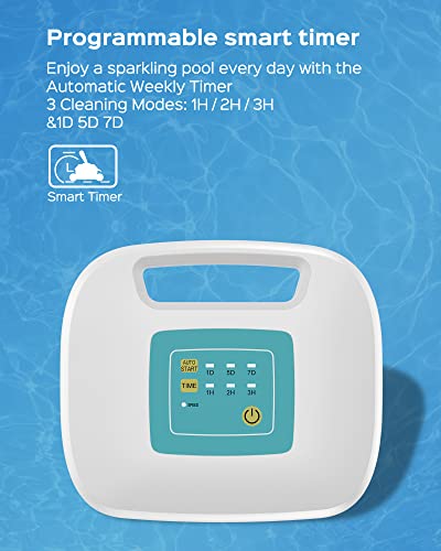 WYBOT Robotic Pool Cleaner, Ultra Strong Suction, Wall Climb Pool Vacuum with Remote Control