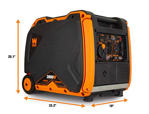 WEN 56380i Super Quiet 3800-Watt RV-Ready Portable Inverter Generator
