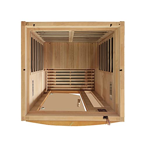 Dynamic Barcelona 1 to 2 Person Hemlock Wood Low EMF FAR Infrared Sauna For Home