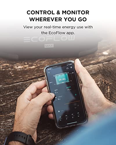 ECOFLOW DELTA Max (1600) Portable Power Station, 1612Wh Expandable Capacity with 4 x 2000W (4600W Surge)