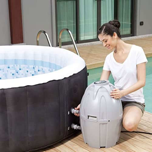 Coleman SaluSpa 2 to 4 Person Inflatable Round Outdoor Hot Tub Spa with 60 Soothing AirJets