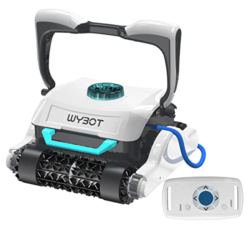 WYBOT Robotic Pool Cleaner, Ultra Strong Suction, Wall Climb Pool Vacuum with Remote Control