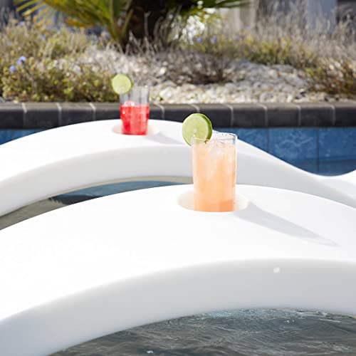 Floating Luxuries Kai Shelf Lounger, in-Pool, Use in Pools with Shelves Up to 9 Inches Deep