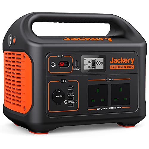 Jackery Portable Power Station Explorer 1000, 1002WH Solar Mobile Lithium Battery