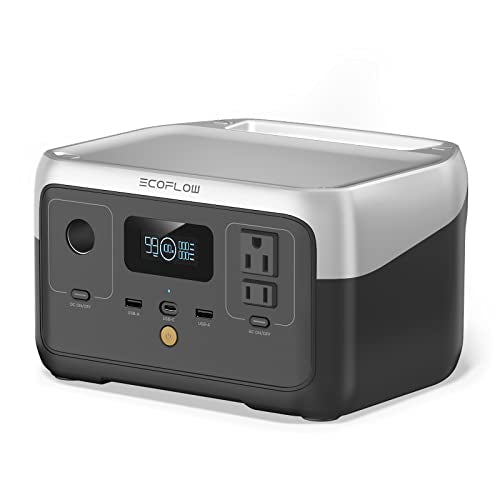 EF ECOFLOW Portable Power Station RIVER 2, 256Wh LiFePO4 Battery/ 1 Hour Fast Charging