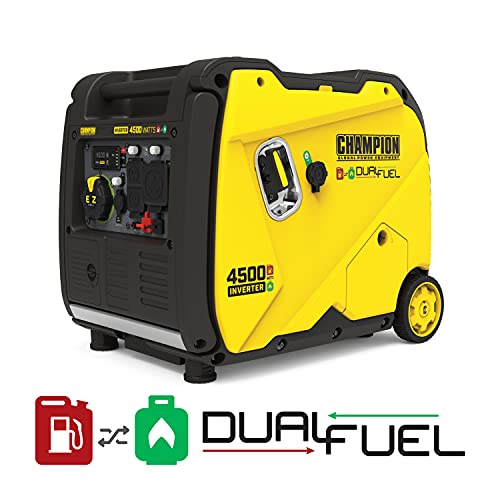 Champion Power Equipment 200988 4500-Watt Dual Fuel RV Ready Portable Inverter Generator