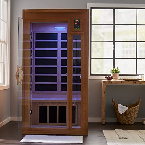 Dynamic Barcelona 1 to 2 Person Hemlock Wood Low EMF FAR Infrared Sauna For Home