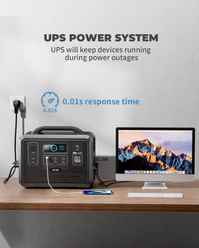 VDL Portable Power Station 960Wh/1200W, LiFePO4 Battery Fully Charged Within 1 Hour