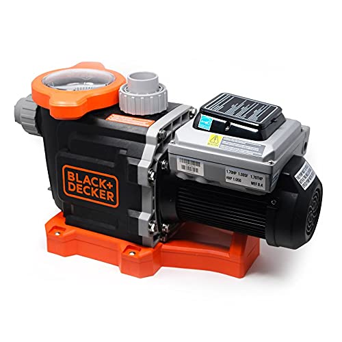 BLACK+DECKER Variable Speed Pool Pump Inground with Filter Basket, 1.5 HP