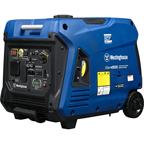 Westinghouse Outdoor Power Equipment 4500 Peak Watt Super Quiet Portable Inverter Generator