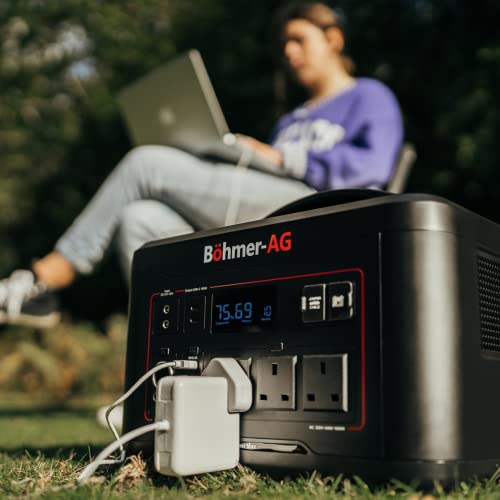 Böhmer-AG EcoPower Max Portable Power Station 2000W Surge Power 400000mAh/1280Wh