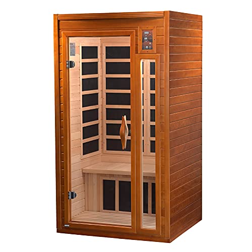 Dynamic Barcelona 1 to 2 Person Hemlock Wood Low EMF FAR Infrared Sauna For Home