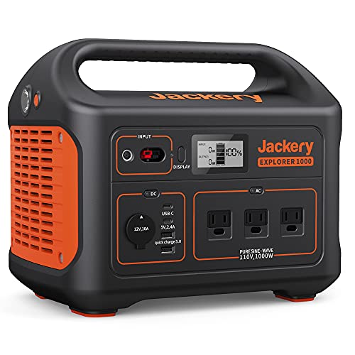 Jackery Explorer 1000 Portable Power Station, 1002Wh Capacity with