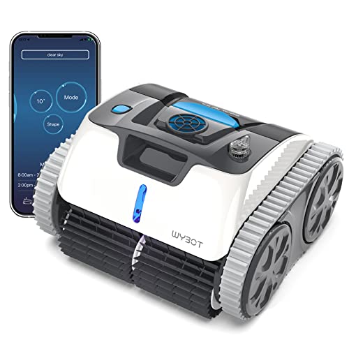 WYBOT Wall Climbing Robotic Pool Cleaner with APP Mode, Excellent Suction Power