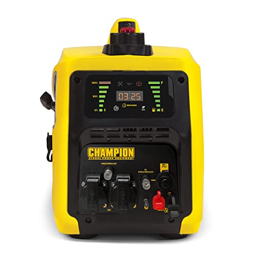 Champion Power Equipment 8200i-E-DF-EU Petrol + Gas (2000 Watt, Power Inverter Generator