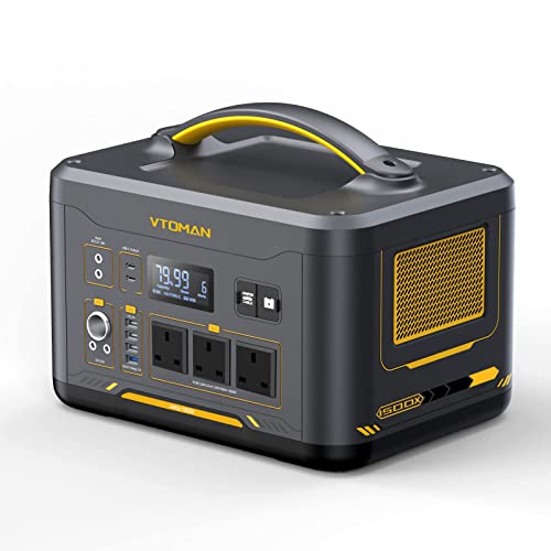 VTOMAN Jump 1500X Portable Power Station 1500W - 828Wh LiFePO4 Solar Power Station