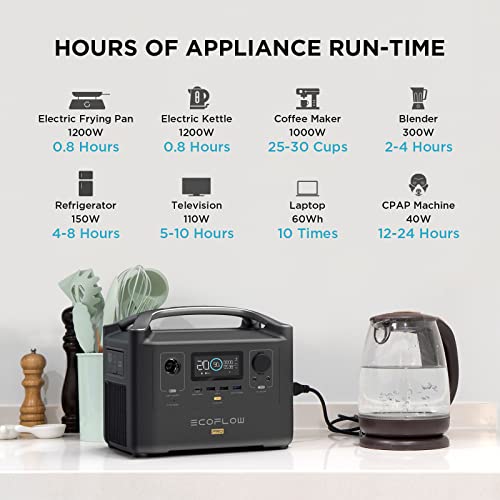 EF ECOFLOW RIVER Pro Portable Power Station 720Wh, Power Multiple Devices