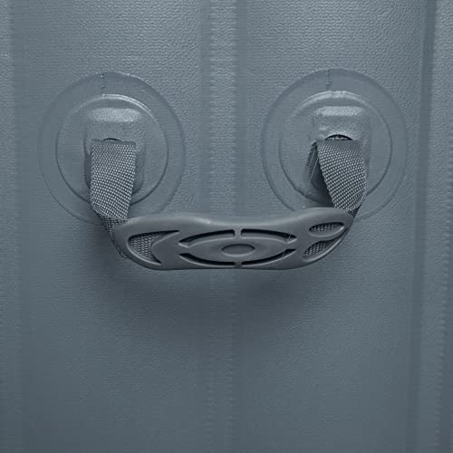 Coleman 15442-BW SaluSpa 4 Person Portable Inflatable Outdoor Square Hot Tub Spa with 114 Air Jets