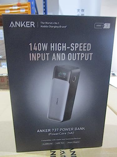 Anker Power Bank, 24,000mAh 3-Port Portable Charger with 140W Output