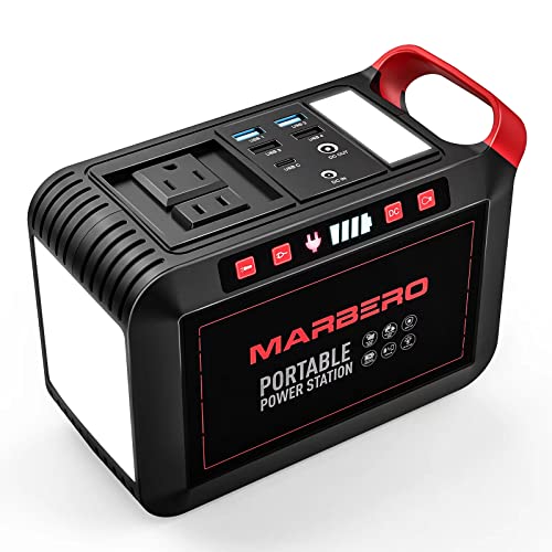 MARBERO 200W Portable Power Station 148Wh Camping Solar Generator