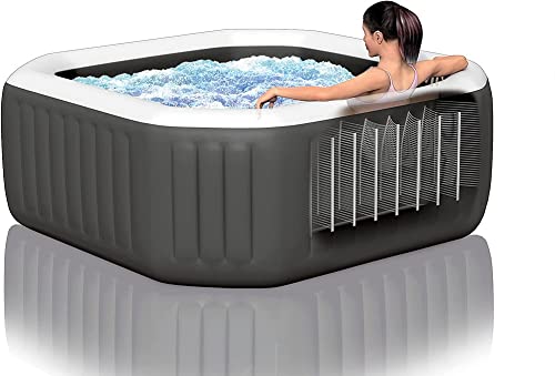 INTEX 28433EP PureSpa Bubble Massage Deluxe, Inflatable Spa Set with Energy Efficient Cover