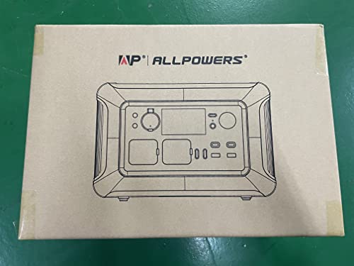 ALLPOWERS Portable Power Station R600, 299Wh LiFeP04 Battery with 2x 600W