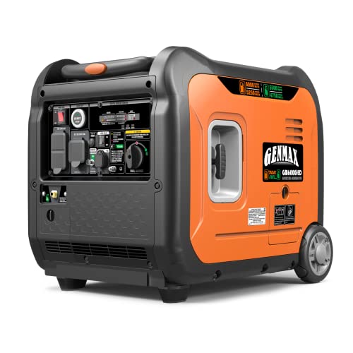 GENMAX Portable Inverter Generator, 6000W Super Quiet Gas Propane Powered Engine