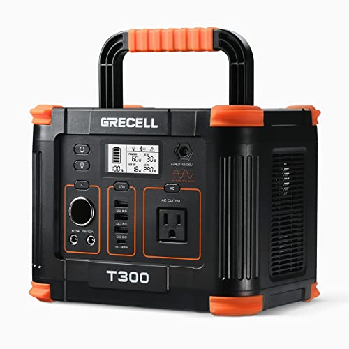 Portable Power Station 300W, GRECELL 288Wh Solar Generator