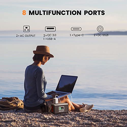 HOWEASY 120W Portable Power Station, 88WH Solar Generator