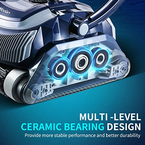 Moolan T1 Robotic Pool Vacuum Cleaner for In-Ground Pools up to 50 Feet