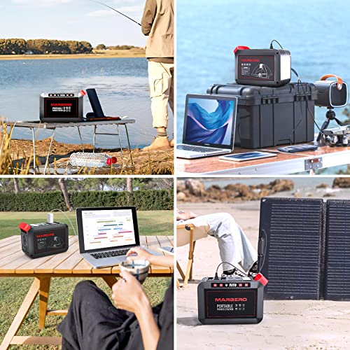 MARBERO 200W Portable Power Station 148Wh Camping Solar Generator