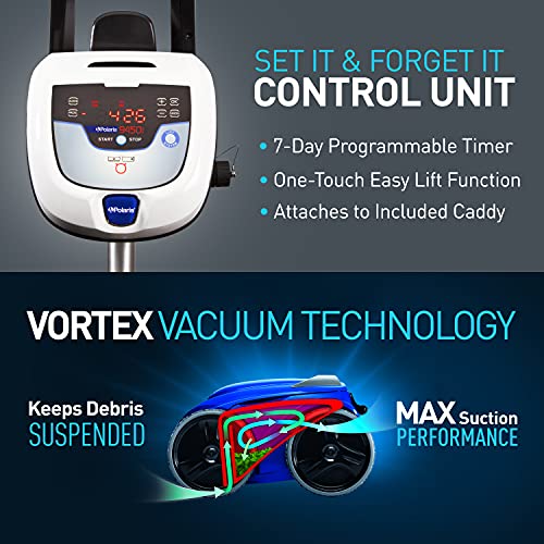 Polaris 9450 Sport Robotic Pool Cleaner, Automatic Vacuum for InGround Pools up to 50ft