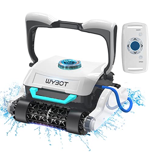 WYBOT Robotic Pool Cleaner, Ultra Strong Suction, Wall Climb Pool Vacuum with Remote Control