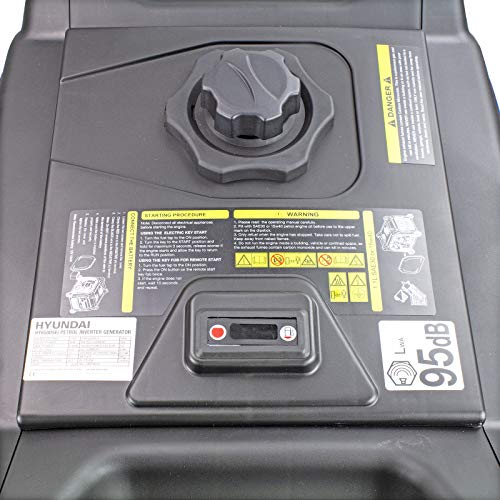 Hyundai Petrol Inverter Generator, 240v, 8.25kva, 6.6kw With Remote Key Electric Start