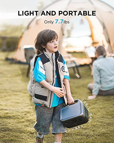 EF ECOFLOW Portable Power Station RIVER 2, 256Wh LiFePO4 Battery/ 1 Hour Fast Charging