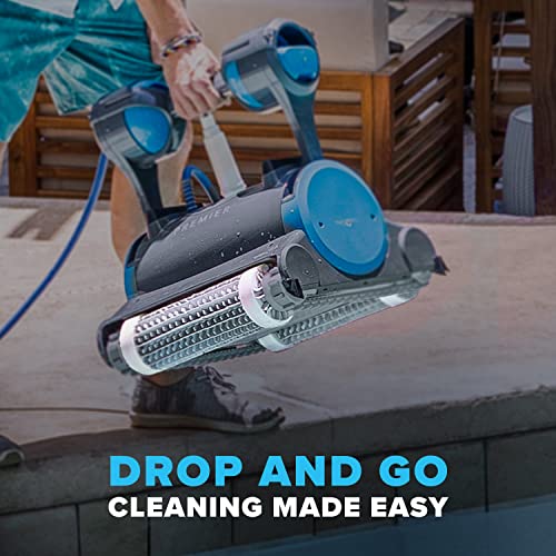 Dolphin Premier Robotic Pool Cleaner with Powerful Dual Scrubbing Brushes and Multiple Filter Options