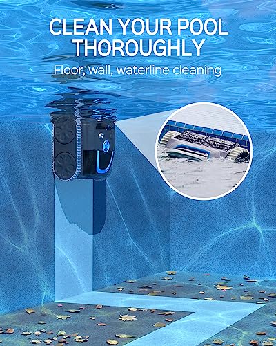 WYBOT Cordless Wall Climbing Robotic Pool Cleaner with Intelligent Path Cleaning