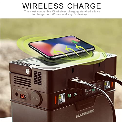 ALLPOWERS Portable Power Station 300W / 288Wh Solar Generator