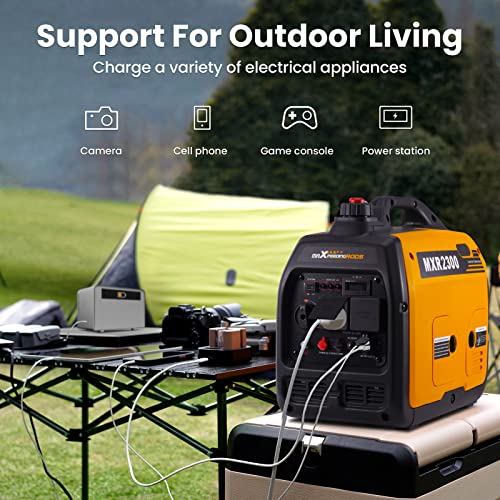 maXpeedingrods 2300W Portable Inverter Generator 4 Stroke Silent