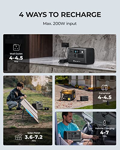 BLUETTI Portable Power Station EB70, 716Wh LiFePO4 Battery Backup