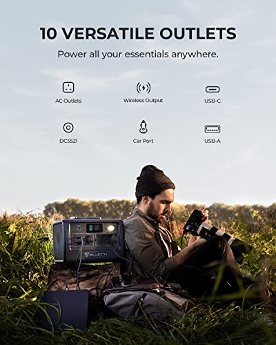 BLUETTI Portable Power Station EB70, 716Wh LiFePO4 Battery Backup