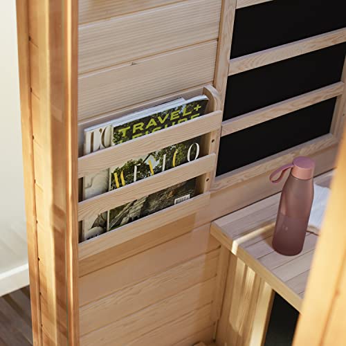 Dynamic Barcelona 1 to 2 Person Hemlock Wood Low EMF FAR Infrared Sauna For Home