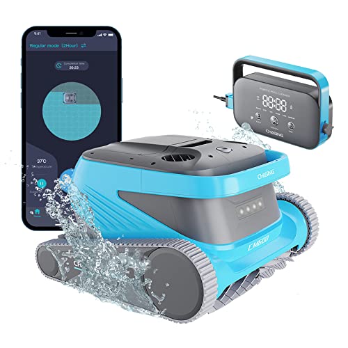 Chasing CM600 Robotic Pool Cleaner, Pool Vacuum Support Different Shape’s Pool Up to 300m²