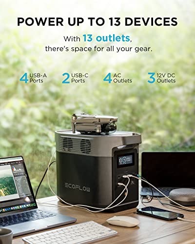 EcoFlow DELTA 2 Portable Power Station with 1-3kWh Expandable Capacity